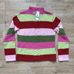 NEW Northern Isles Knit Sweater Sz XL Casual Womens Multicolor MOCK TURTLENECK